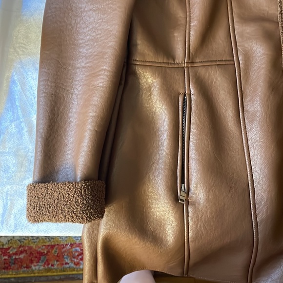 Beautiful Chocolate Brown Fall Jacket with Fur Hood!! - Picture 4 of 9